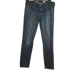 AG The Stilt Cigarette leg jeans. Size 30R. Good used condition, hole in knee.